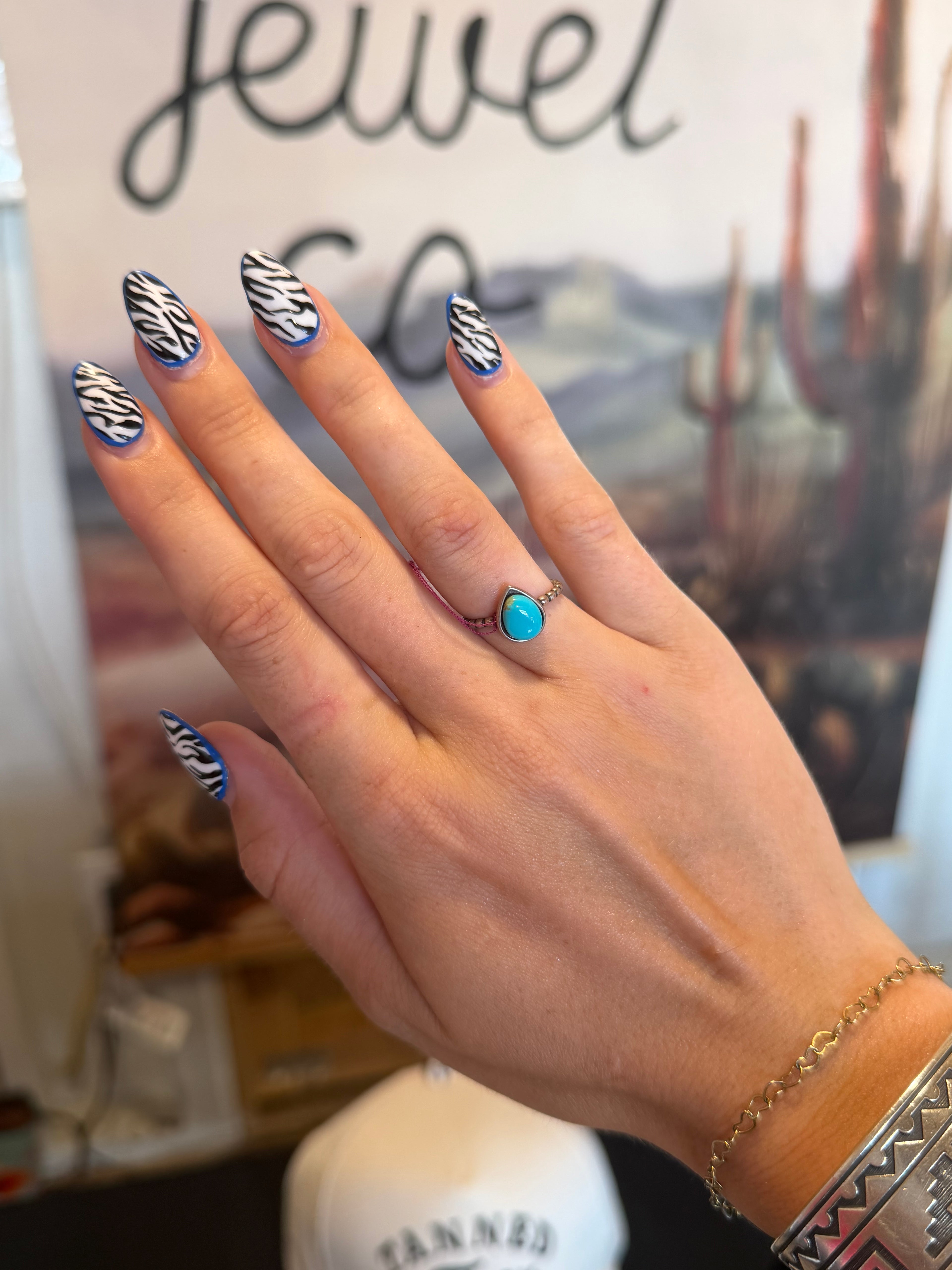 Small turquoise ring authentic