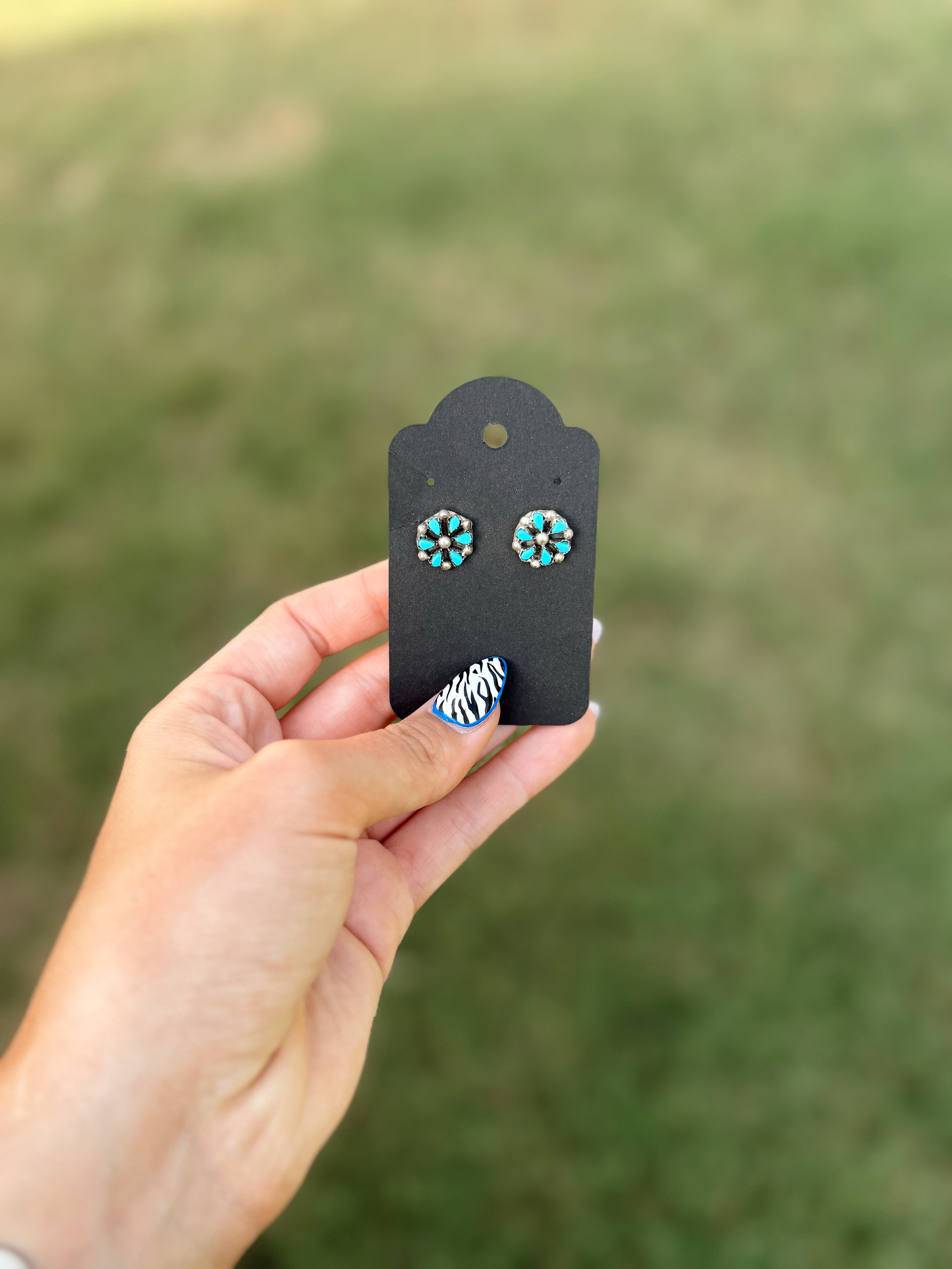 Handmade Kingman Turquoise Earrings